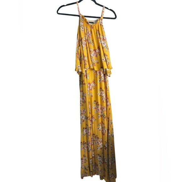 Torrid Yellow Ruffled Tiered Maxi Sundress size 1 - Picture 2 of 7